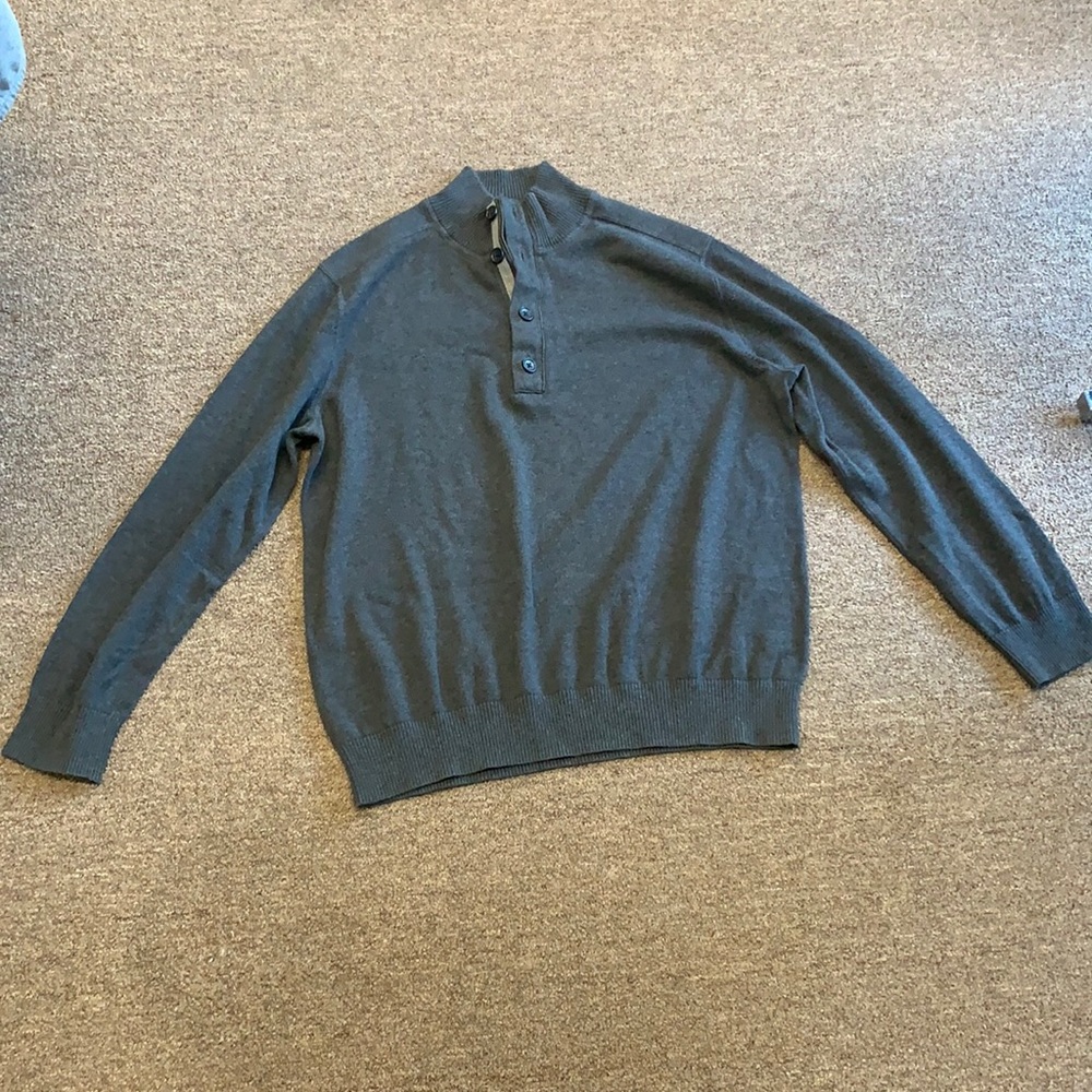 BANANA REPUBLIC DARK GRAY SWEATER (XL) - Picture 1 of 7